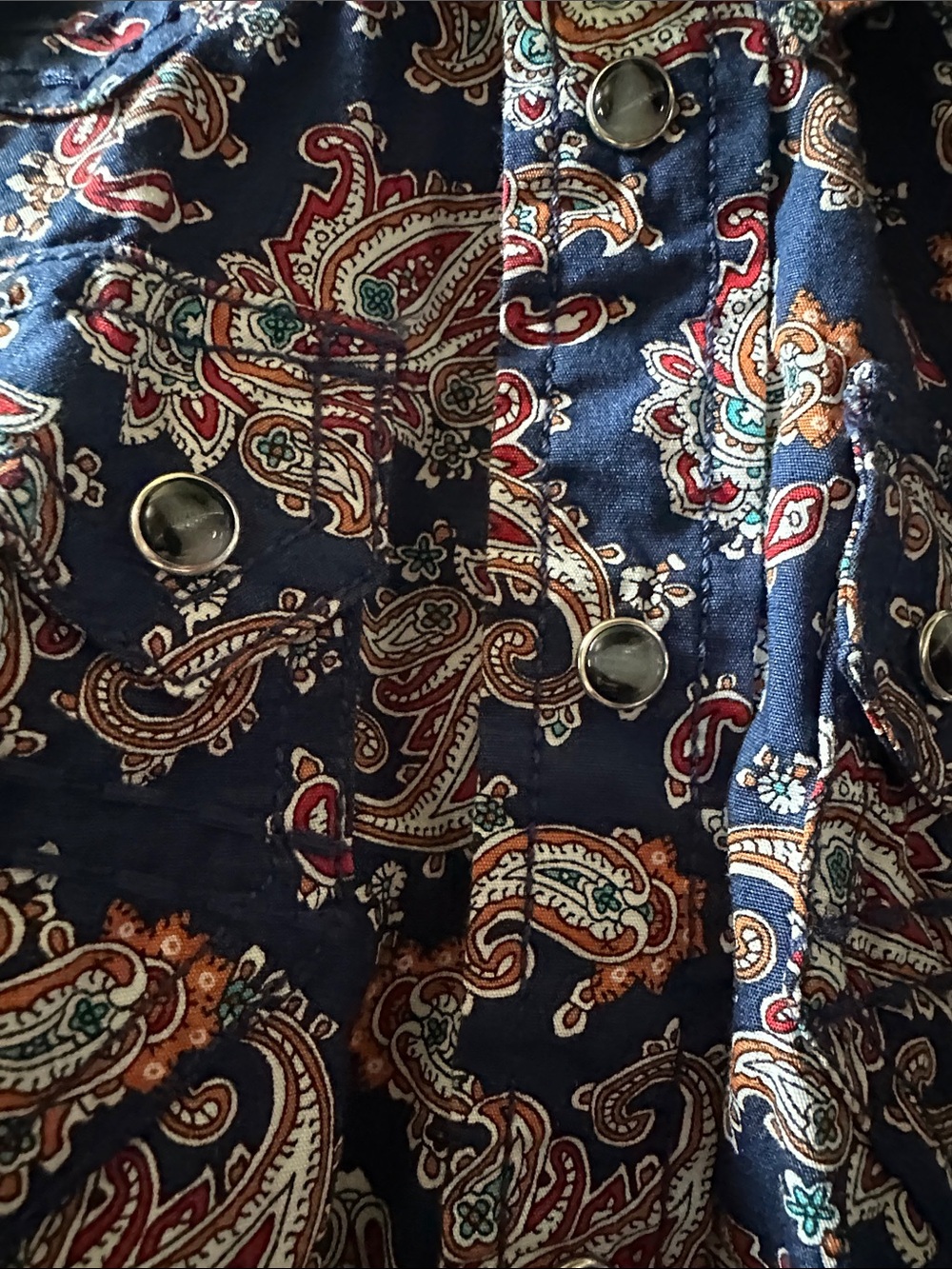 Cody James Long Sleeve Boy’s Paislet Western Shirt - Picture 2 of 4